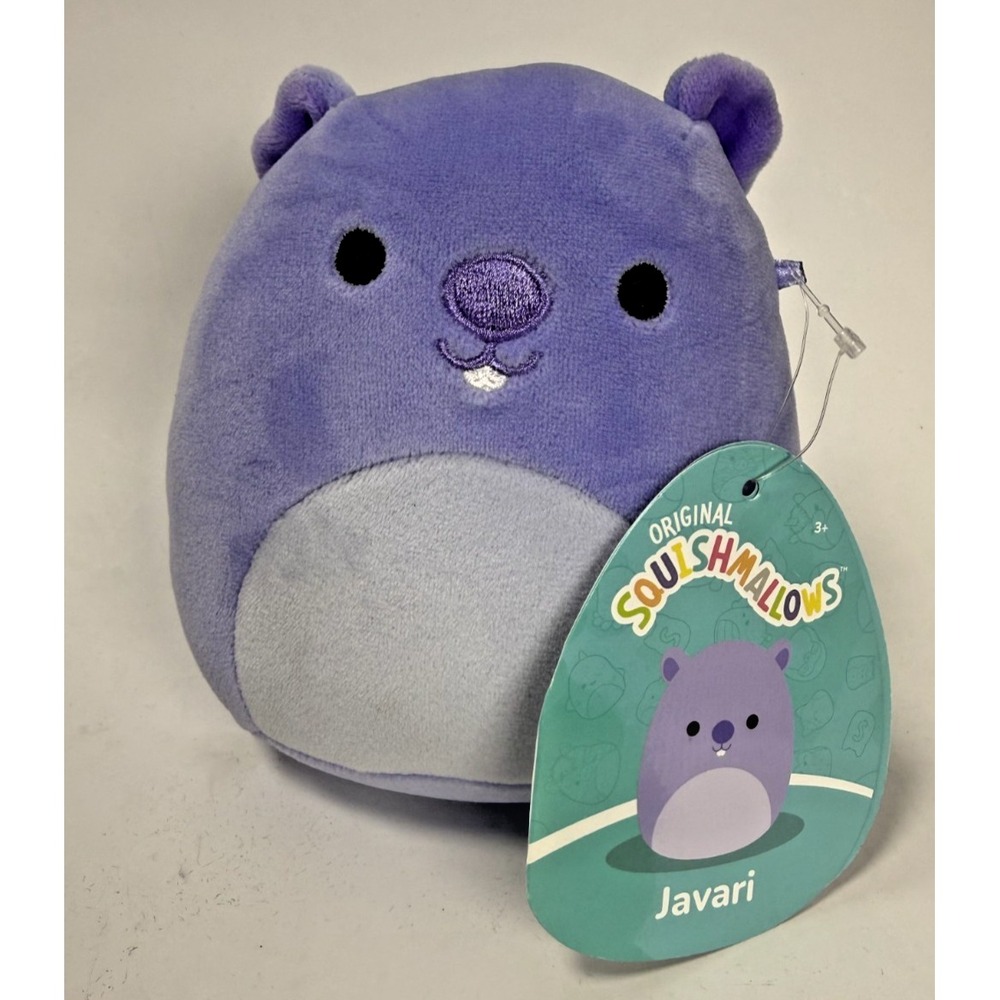 Squishmallows Javari Blue Purple Beaver Plush Stuffed Animal Toy With Tags
